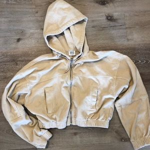 Corduroy Tan Cropped Urban Outfitters Jacket